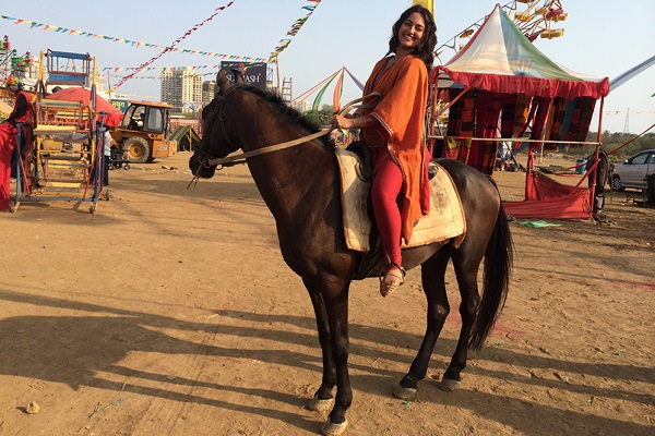 Sonakshi Sinha on a horse ride